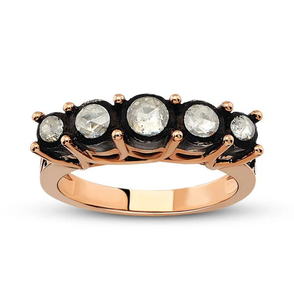 Harem Altın 0.38 Ct Elmas Beştaş Yüzük EY23