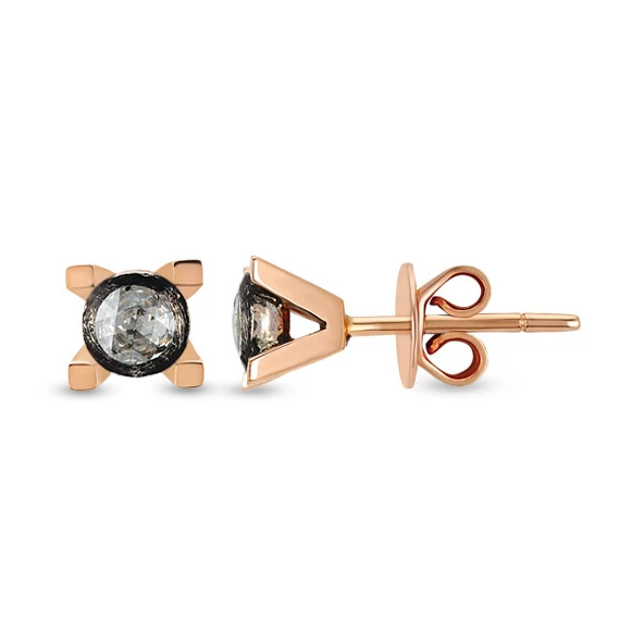 Harem Altın 0.22 Ct Elmas Zümrüt Küpe EK7
