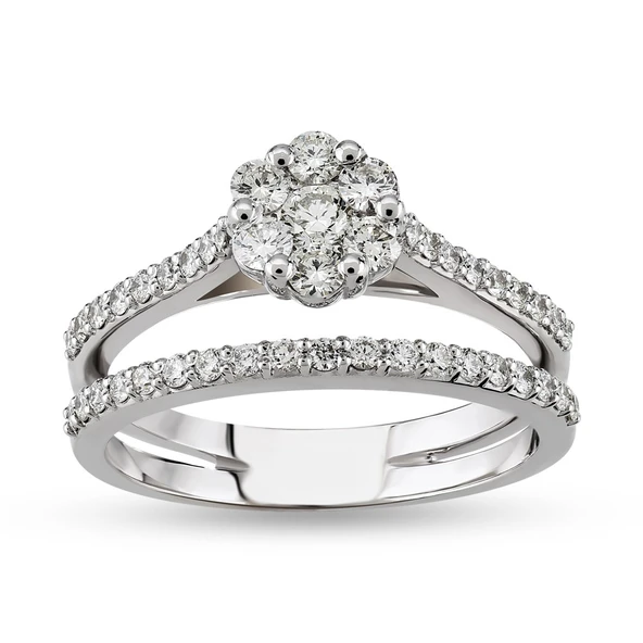 Harem Altın 0.62 Ct Coronet Pırlanta Yüzük CORY25
