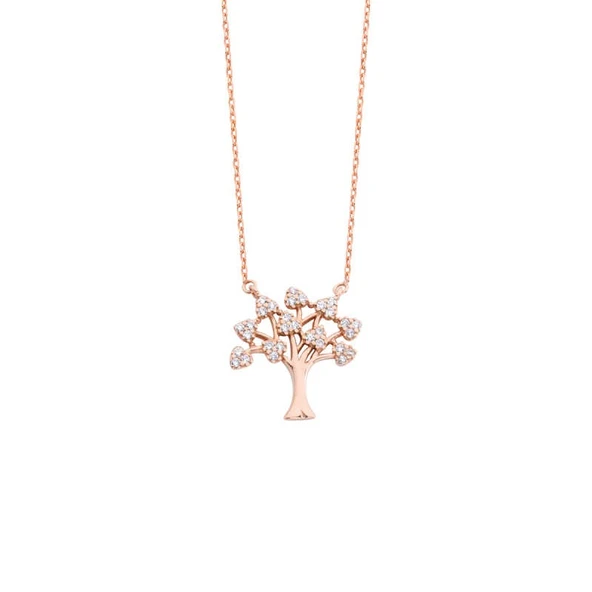 Ağaç Gümüş Kolye GMS1424 ürün görseli