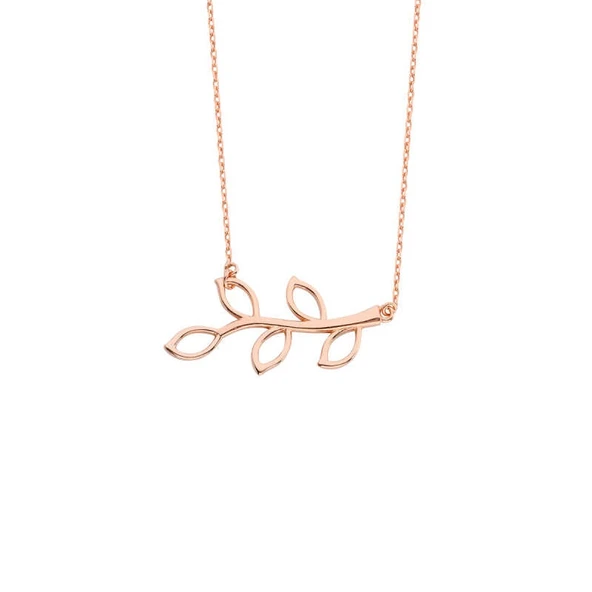 Zeytin Dalı Gümüş Kolye GMS1330 ürün görseli