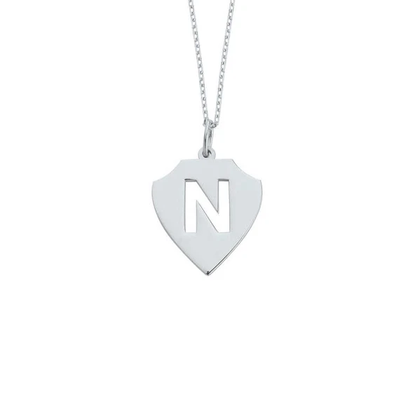 Harfli Madalyon Gümüş Kolye GMS1298 ürün görseli