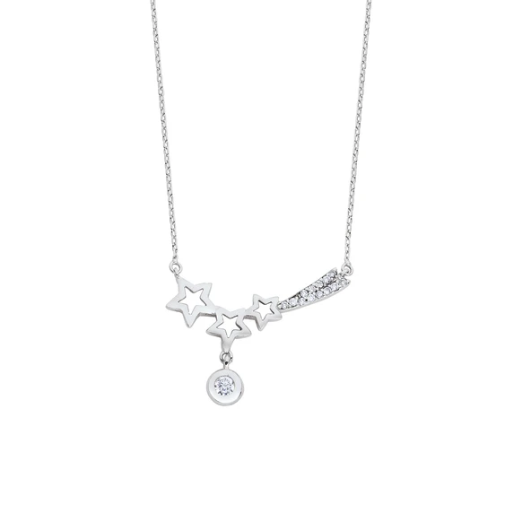 Biela Kuyruklu Yıldız Beyaz Gümüş Kolye GMS14 ürün görseli