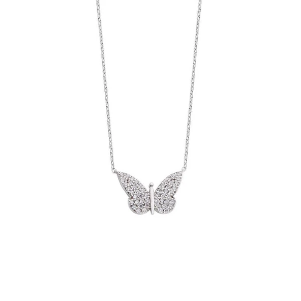 Kelebek Gümüş Kolye  GMS1412 ürün görseli