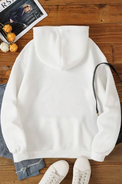 Unisex Oversize Tasmania Baskılı Sweatshirt - Resim 4