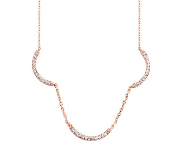 Üçlü Yay Gümüş Kolye  GMS455 ürün görseli