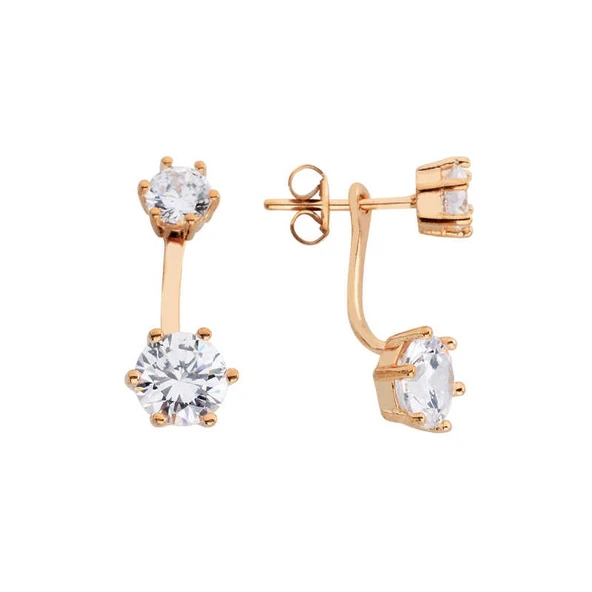 Altı Tırnak Gümüş Küpe GMS534 ürün görseli