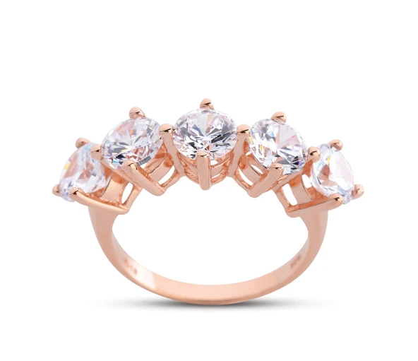 Kral Tacı Büyük Boy Rose Gümüş Beştaş Yüzük  GMS201 ürün görseli