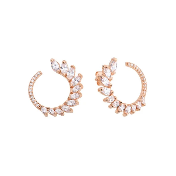 Markiz Ay Gümüş Küpe  GMS602 ürün görseli