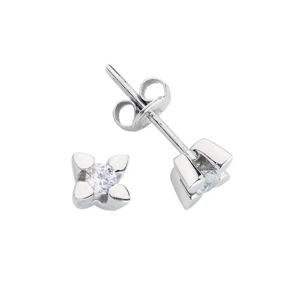 Badem Montür Gümüş Küpe GMS558