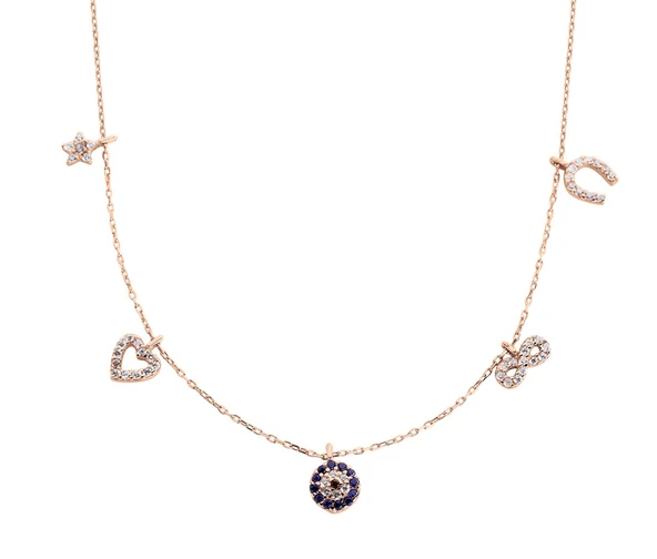 Şans Gümüş Kolye  GMS433 ürün görseli