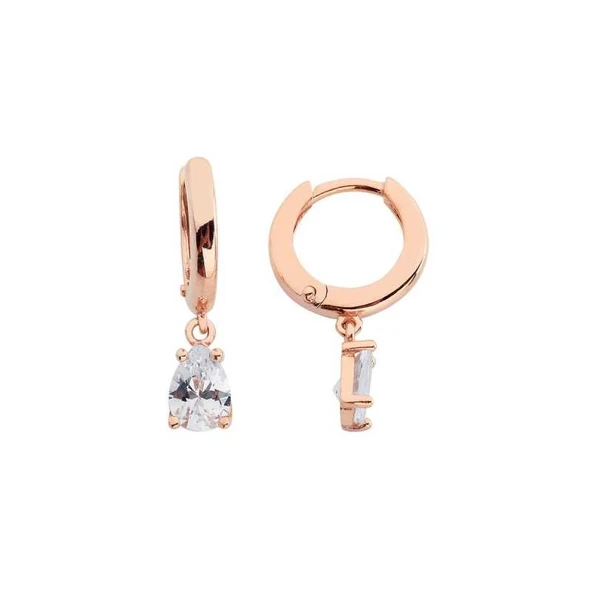 Damla Tektaş Halka Gümüş Küpe GMS564 ürün görseli