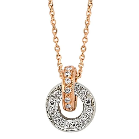 18 Ayar Altın Pırlanta Alyans Kolye K472311