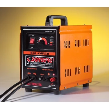 SOYBERG 250 EŞ ELEKTRONİK ŞARJLI ÇANTA KAYNAK MAKİNASI 250 A