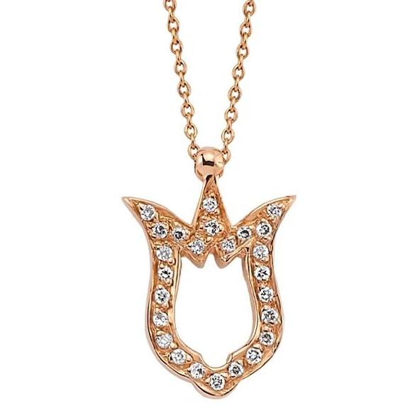 18 Ayar Altın Pırlanta Lale Kolye K47227-4