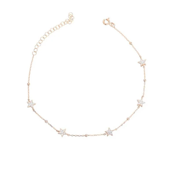 Yıldız Taşlı Gümüş Halhal  GMS851 ürün görseli