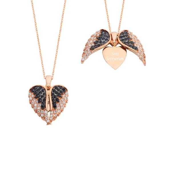 Kalpteki Sır İsimli Gümüş Kolye  GMS890 ürün görseli