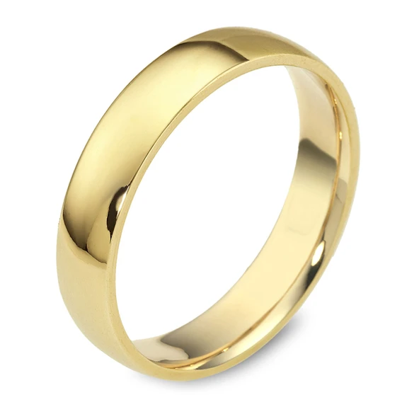 Harem Altın 4 mm Oval Klasik Alyans KLA13