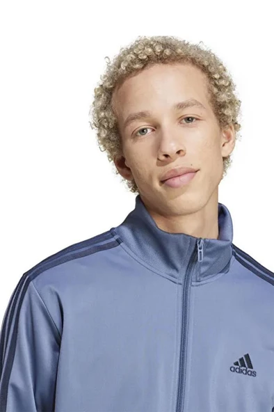 Adidas M 3S TR TT TS ADIY6652 Açık Mavi Erkek Eşofman Takım - 5
