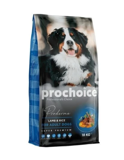 Prochoice Proderma Kuzu Etli & Prinçli Yetişkin Köpek Maması 18 Kg