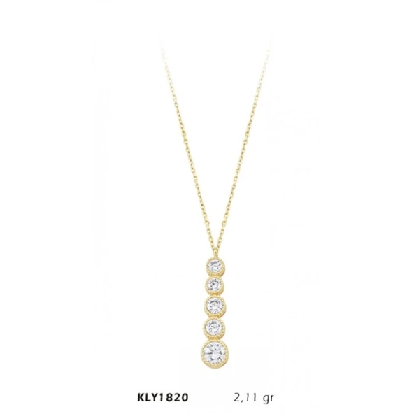 Harem Altın 14 Ayar Altın Beştaş Kolye KLY1820