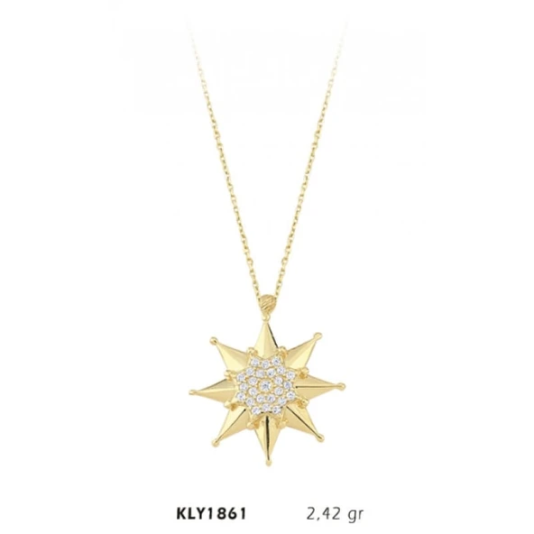 Harem Altın 14 Ayar Altın Yıldız Kolye KLY1861