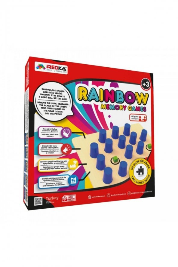 Redka Rainbow Memory Games Hafıza Oyunu Raınbow