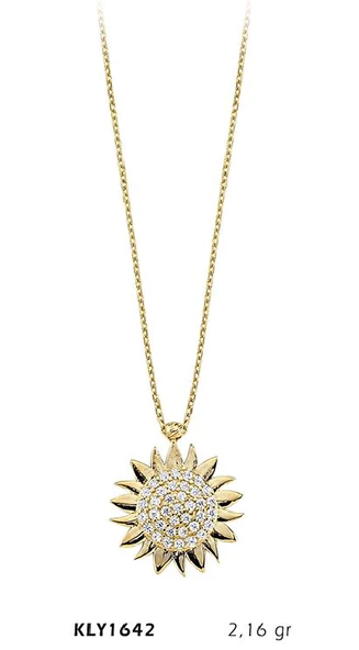 14 Ayar Altın Güneş Kolye KLY1642 ürün görseli