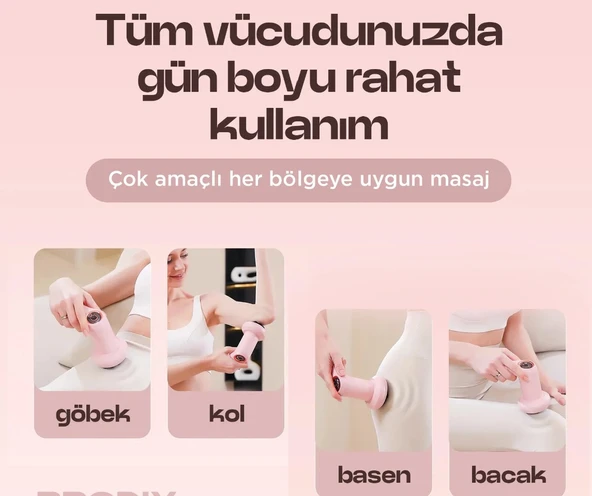 6 Kademeli 5 Başlıklı Tüm Vücud Zayıflama Yağ Yakma Masaj Aleti - 4