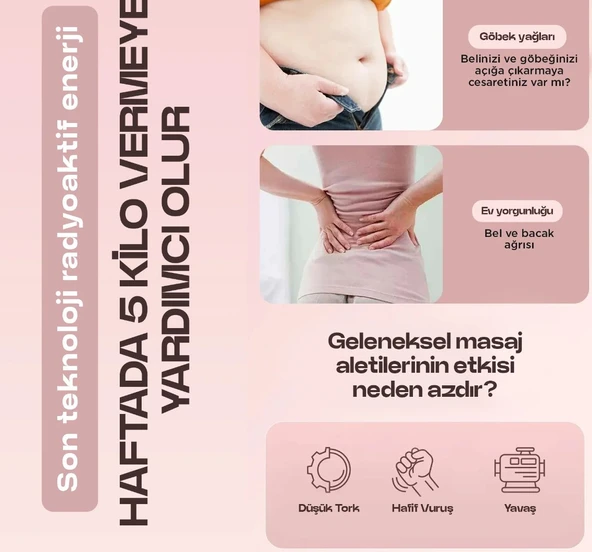 6 Kademeli 5 Başlıklı Tüm Vücud Zayıflama Yağ Yakma Masaj Aleti - 3