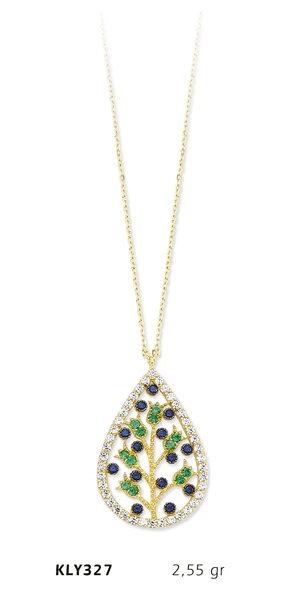 14 Ayar Altın Hayat Ağacı Kolye KLY327 ürün görseli