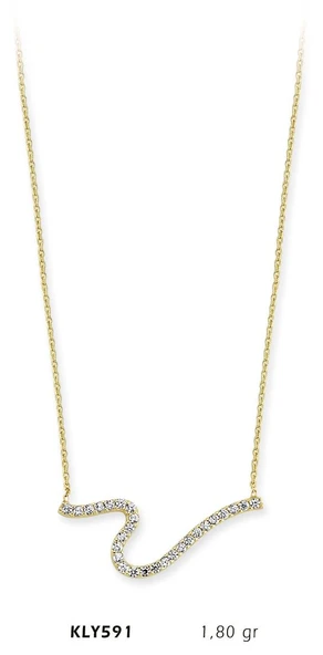 14 Ayar Altın Kolye KLY591 ürün görseli