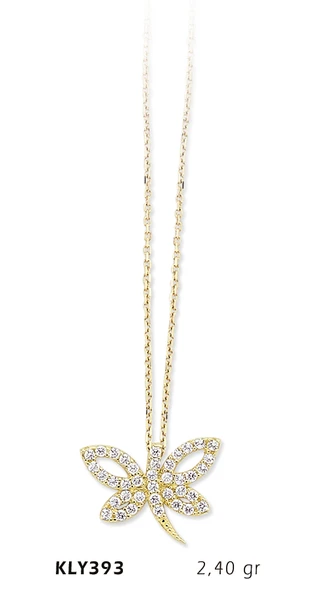 Harem Altın 14 Ayar Altın Yusufçuk Kolye KLY393 ürün görseli 1