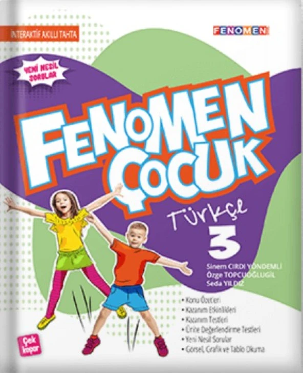 3.Sınıf Türkçe Fenomen Çocuk Gama Yayınları 2022