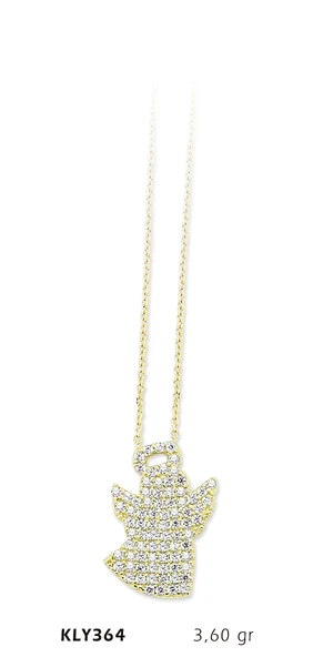 14 Ayar Altın Melek Kolye KLY364 ürün görseli
