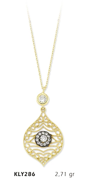 Harem Altın 14 Ayar Altın Motif Kolye KLY286