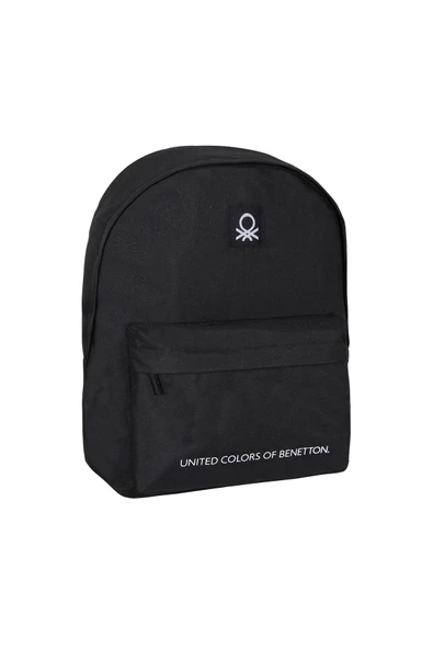 United Colors of Benetton Basic Tek Bölmeli Sırt Çantası Siyah /  70685