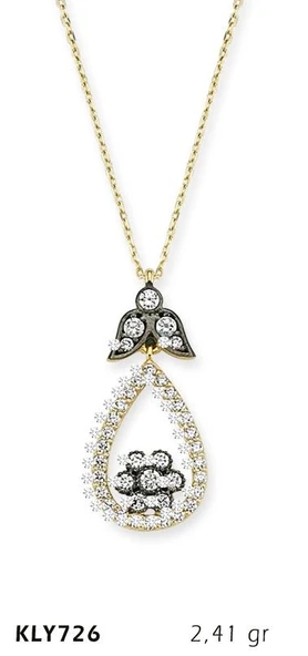 14 Ayar Altın Otantik Kolye KLY726 ürün görseli