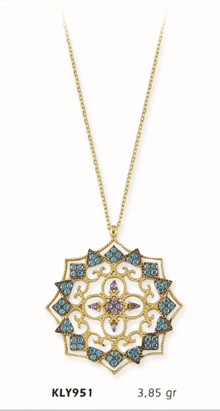 Harem Altın 14 Ayar Altın Motif Kolye KLY951
