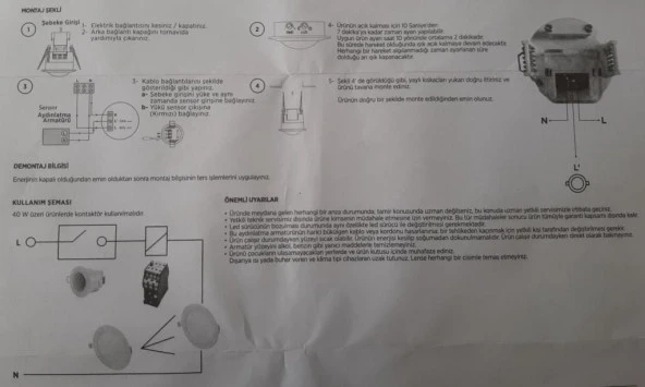 Cata CT - 9242 Zaman Ayarlı Hareket Sensörü - Resim 9