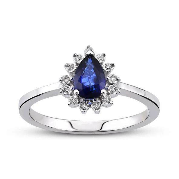 0.42 Ct Pırlanta Safir Yüzük RTY29 ürün görseli