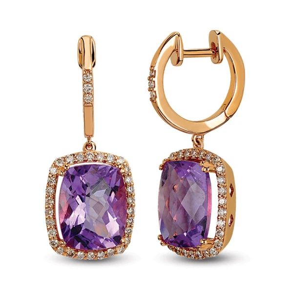 Harem Altın 4.98 Ct Pırlantalı Renkli Taşlı Küpe RTK8