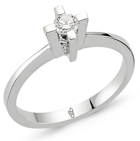 Romeo Pırlanta 0.18 Ct Tektaş Yüzük RM-10024