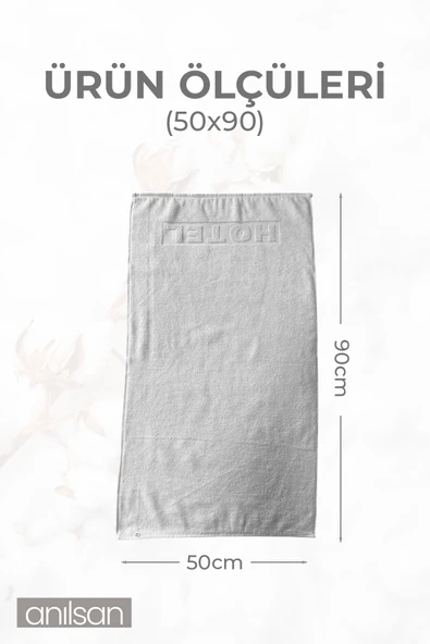 4'lü Beyaz Hotel El Havlusu - 50x90 Cm, 225 Gr, %100 Pamuk, Spa Ve Otel Havlusu, Günlük Kullanıma Uygun - Resim 4