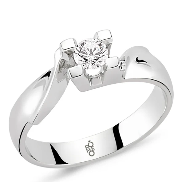 Harem Altın 0.40 Ct Tektaş Pırlanta Yüzük  RM10043