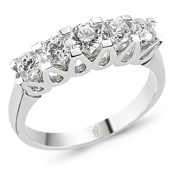 18 Ayar Altın 1.00 Ct Pırlanta Beştaş Yüzük RMY507 ürün görseli