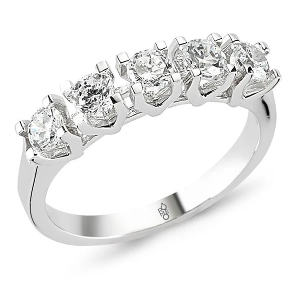 Harem Altın 18 Ayar Altın 0.80 Ct Pırlanta Beştaş Yüzük RMY511