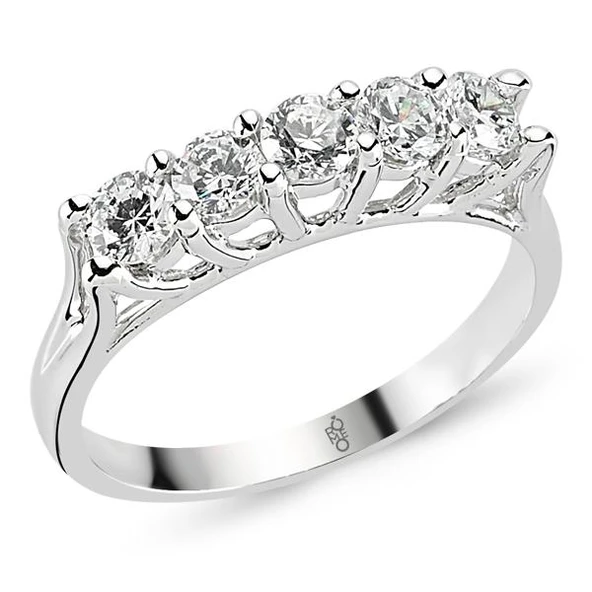 18 Ayar Altın 1.00 Ct Pırlanta Beştaş Yüzük RMY500