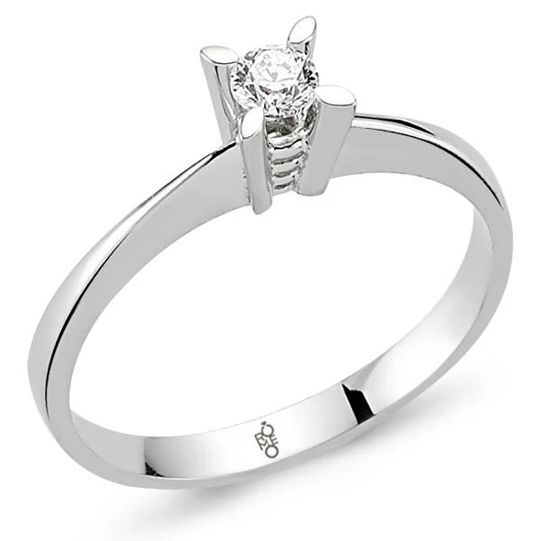 Romeo Pırlanta 0.18 Ct Tektaş Yüzük RM-10023 ürün görseli