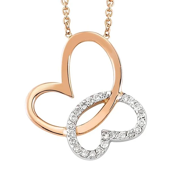 18 Ayar Altın Pırlanta Kelebek Kolye RMK1018 ürün görseli